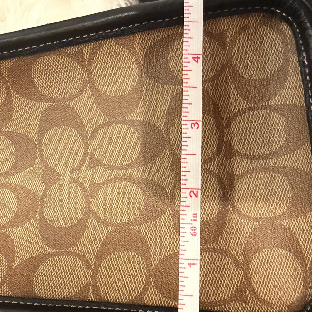 Coach x Disney  Brown Signature Tote with Black Trim and Disney Patch Accents - Picture 10 of 12